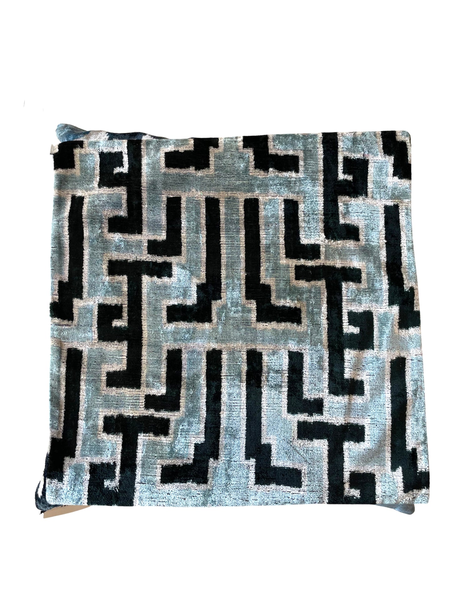 Blue Mayan Print Pillow