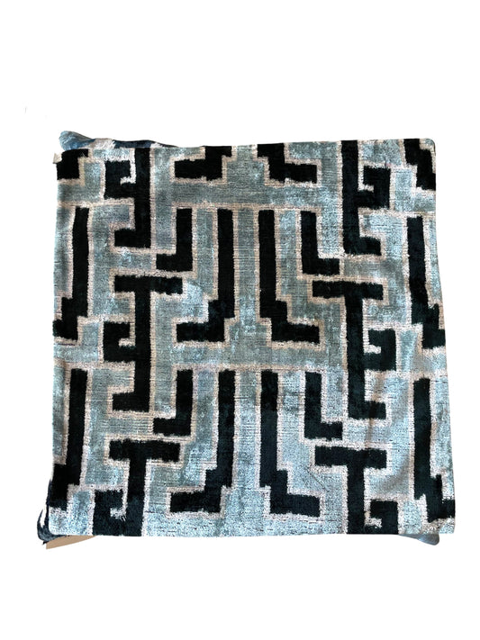 Blue Mayan Print Pillow